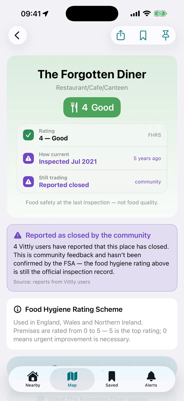 Reported closures in Vittly.